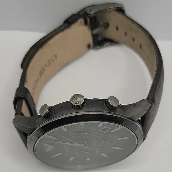 Emporio Armani AR2462 Men's Brown Leather Analog Dial Quartz Wrist Watch BC459